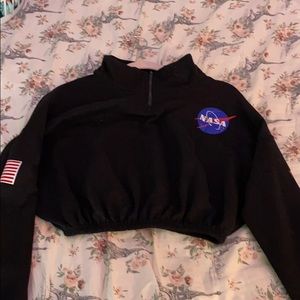 NASA collared sweatshirt